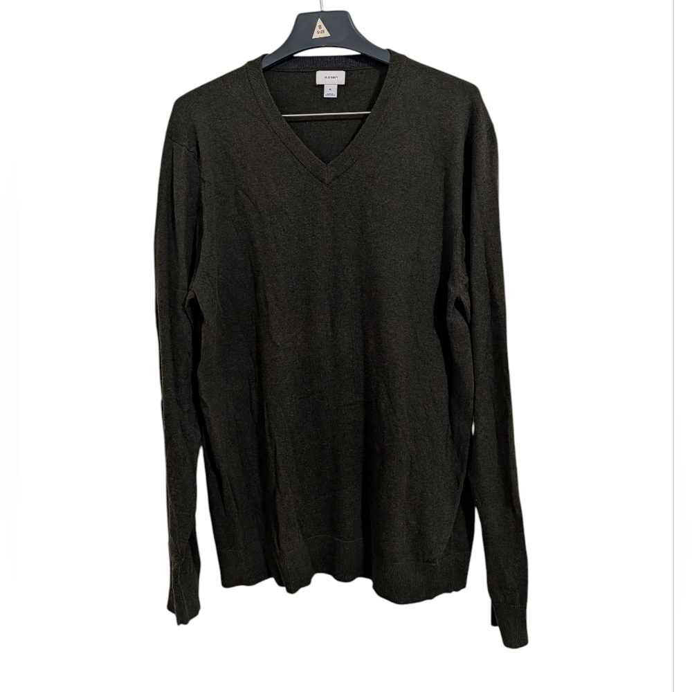 Old Navy V-Neck Sweater Dark Green Men's XL